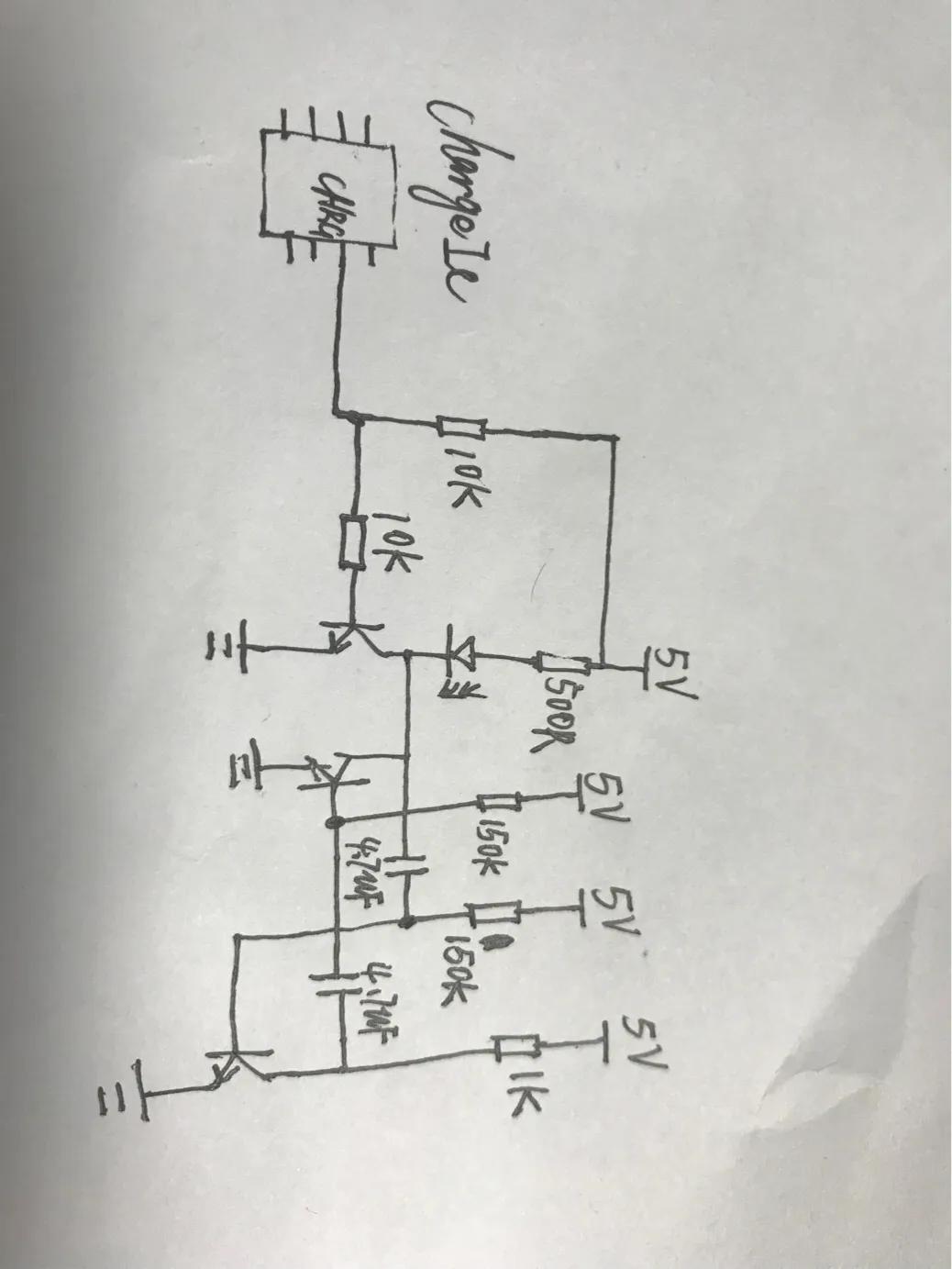 电源充电指示灯闪烁电路图,电路灯闪烁原理图
