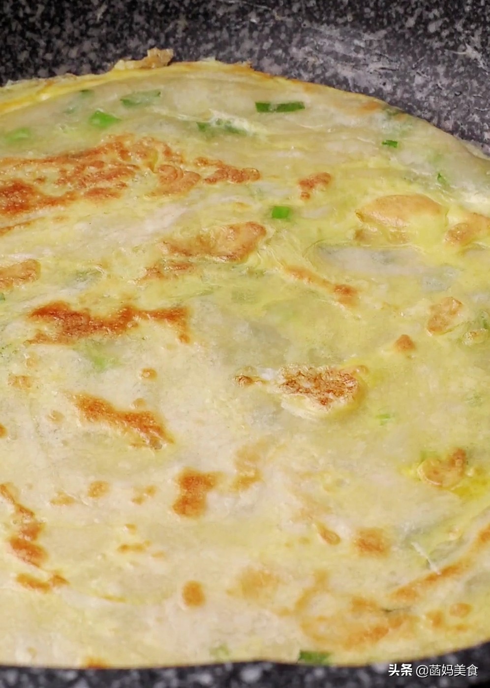 家常千层饼最家常的做法,营养早餐发面饼千层饼