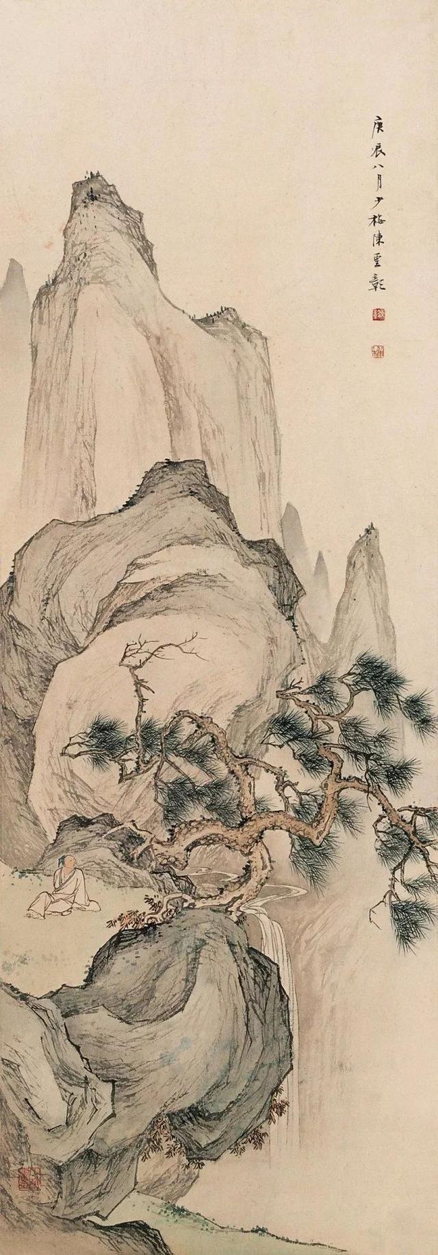 陈少梅望云楼真迹,陈少梅望云楼毛笔