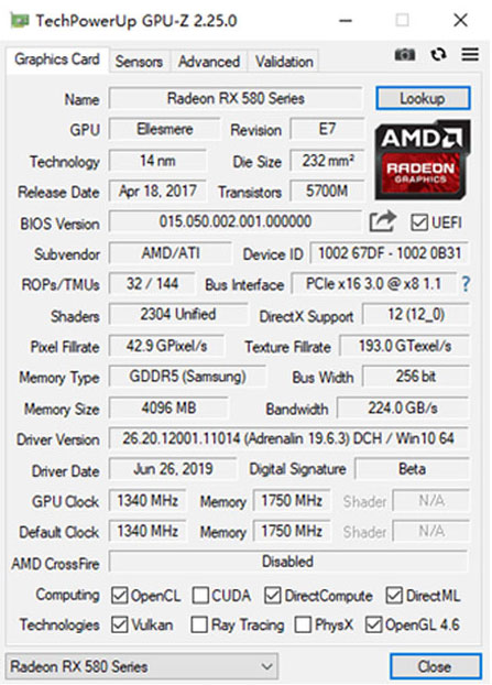 rx580跑分只有15万,rx580390元
