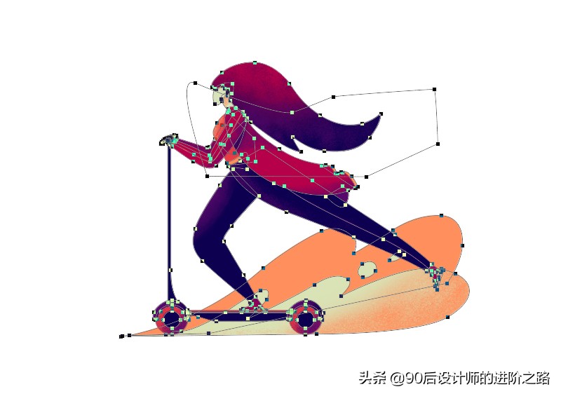 ps插画图标制作教程,ps制作动漫插画