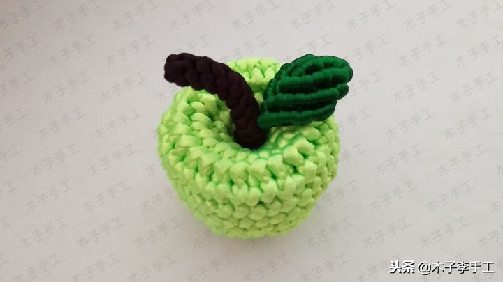简单易学的苹果编织教程,钩编苹果的图解教程