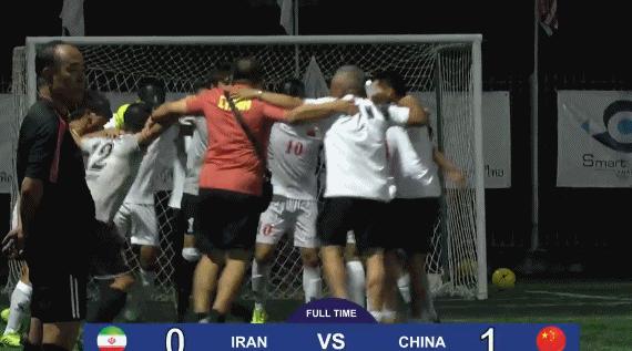 中国盲人足球队对阵伊朗,盲人足球中国队夺冠视频