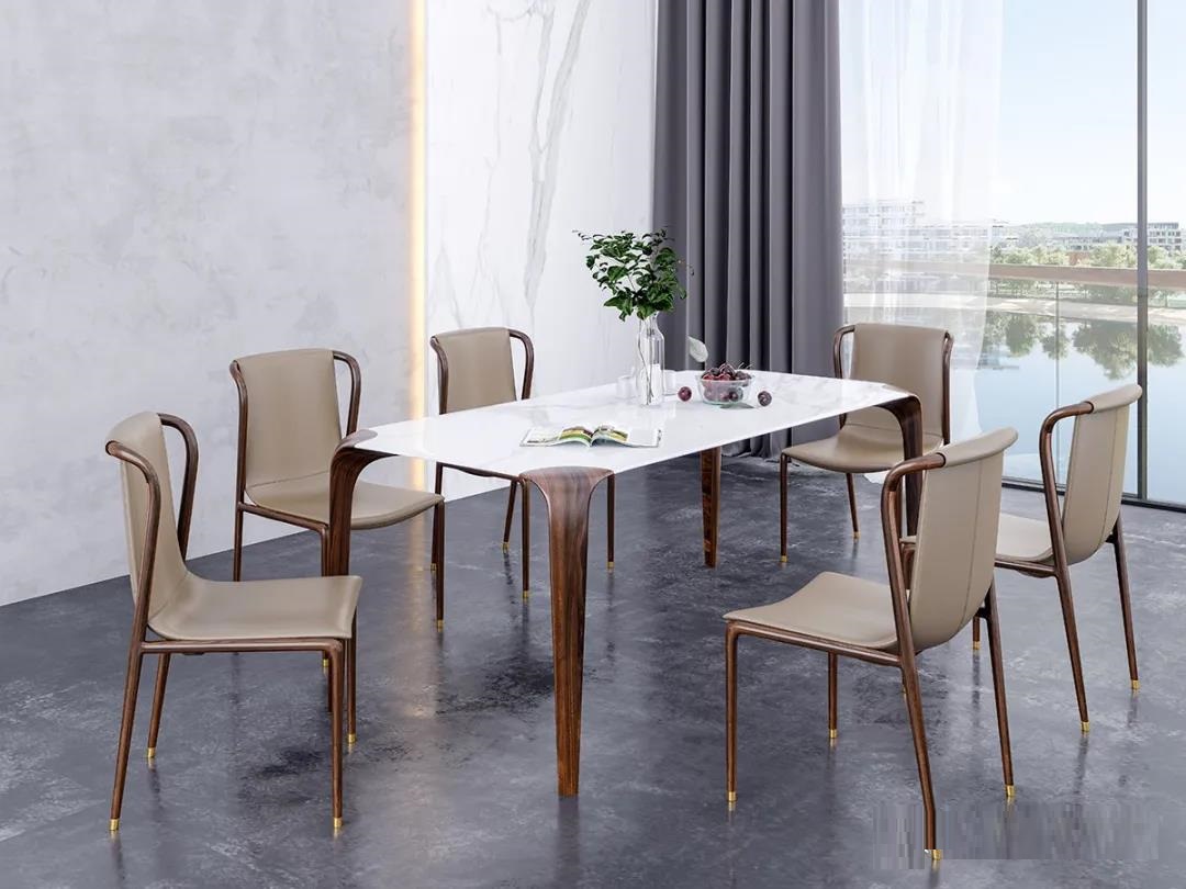 意式轻奢风的高级感餐桌椅,轻奢风格餐桌椅推荐