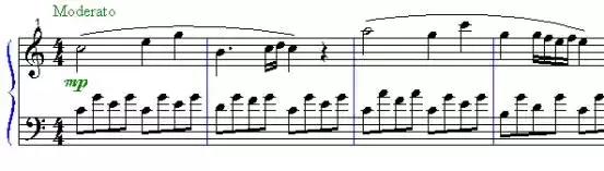 唱歌识简谱变调部分怎么唱,怎么在简谱中区分转音