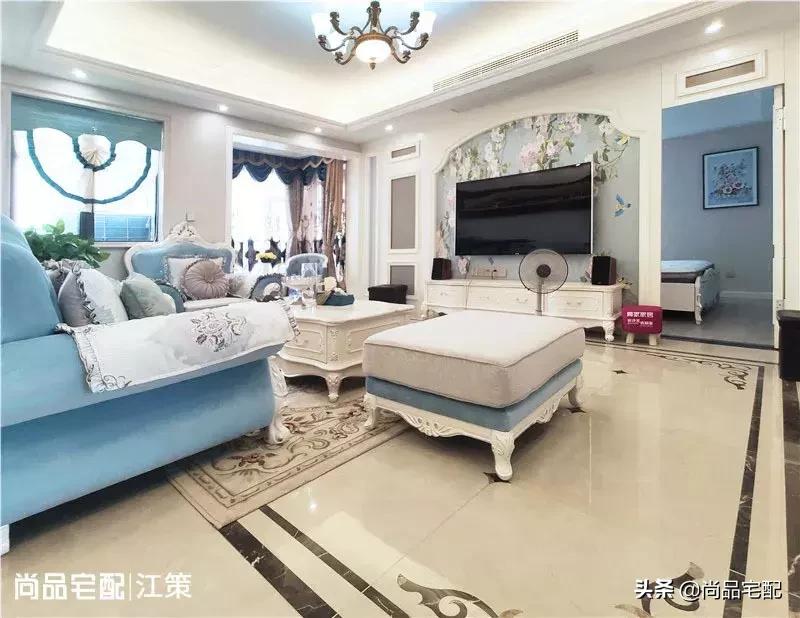 简欧120平米三居,简欧楼房