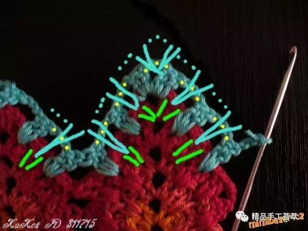 初学钩针100款毛毯图解,各种各样的花样毛毯钩针图解视频