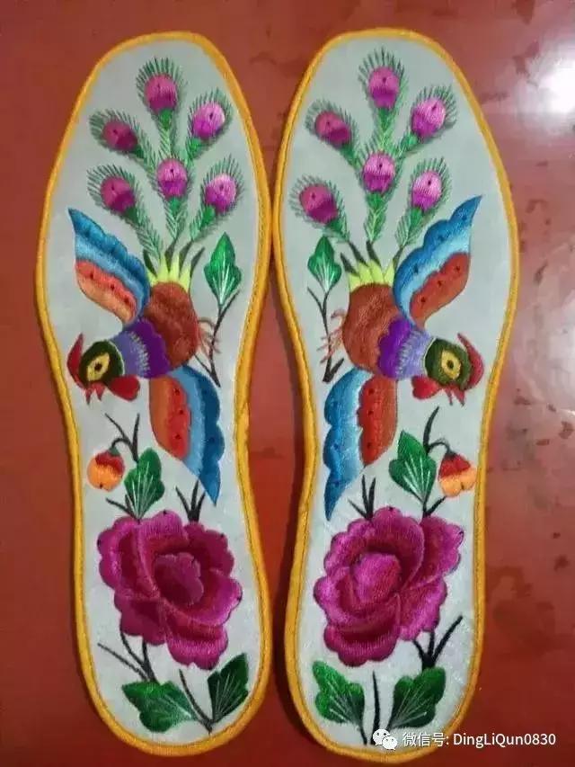 刺绣作品简单的,老式刺绣喜字的鞋垫刺绣方法