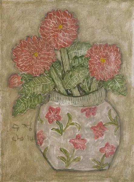 韩国女艺术家：卓秀英，画出来的雅致花草