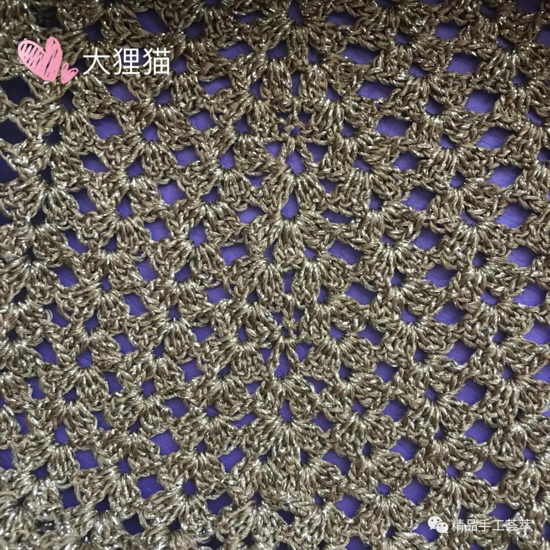 凤尾花半身长裙子的钩针教程,鱼尾裙的钩法教程