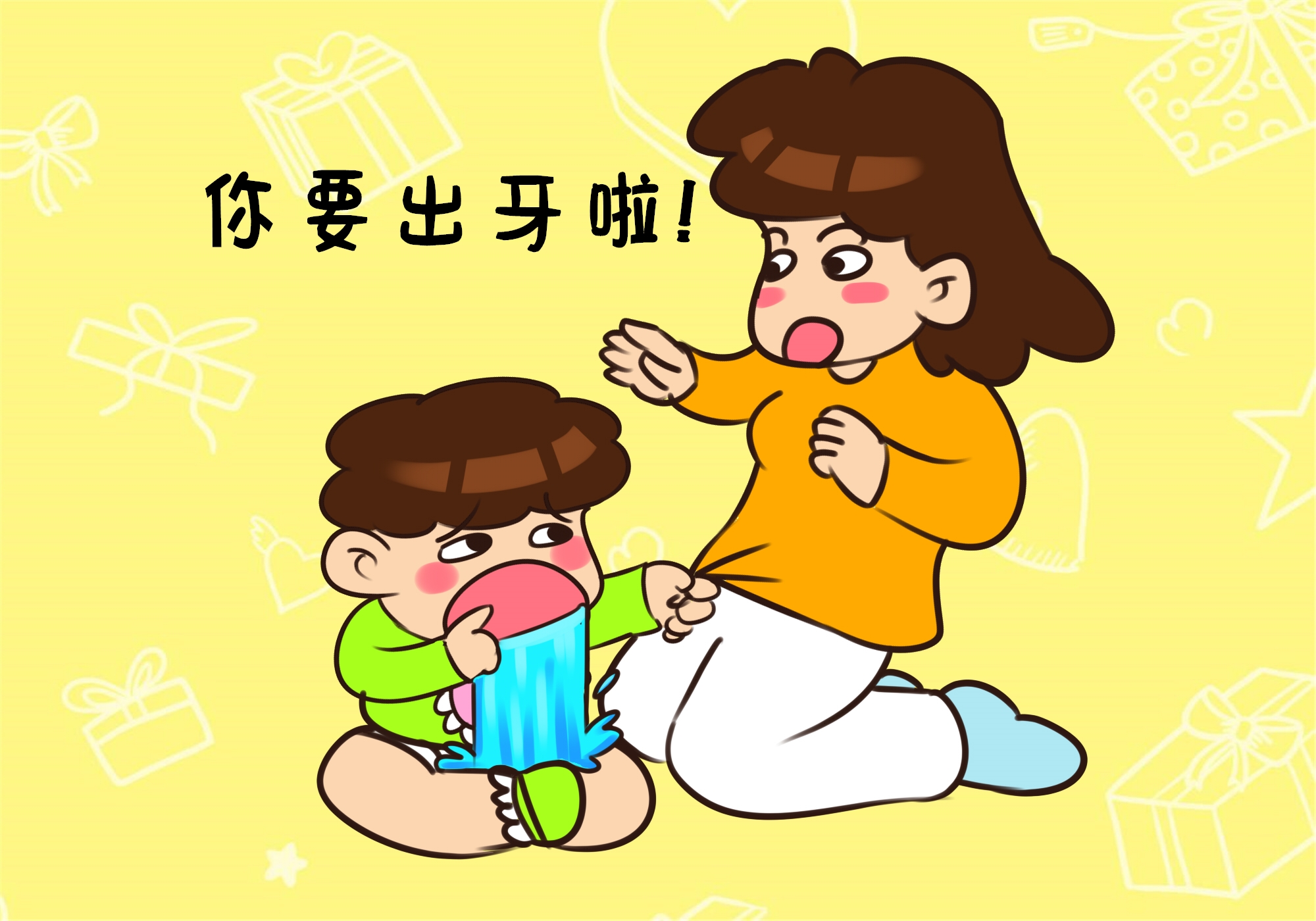 宝宝长牙征兆持续几天萌牙,宝宝长牙的顺序及发烧注意事项