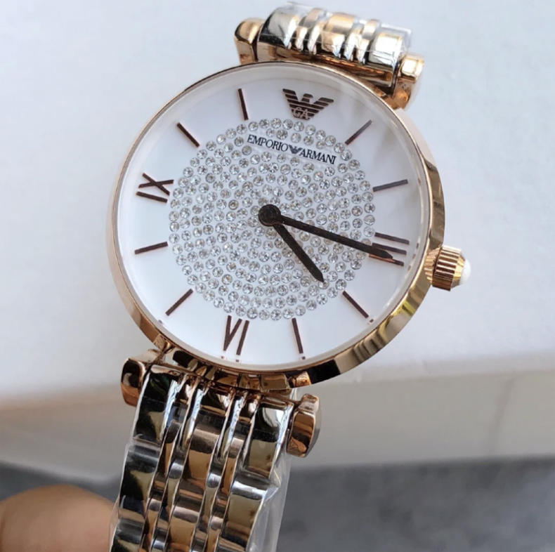 阿玛尼满天星金色手表布带,阿玛尼满天星送男友