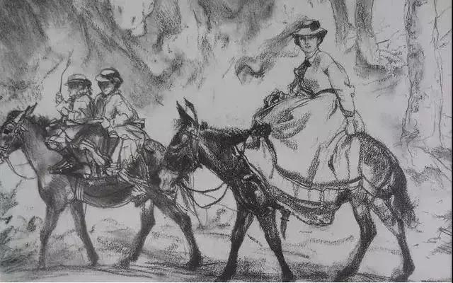 阿道夫门采尔速写作品,门采尔高清速写作品图片