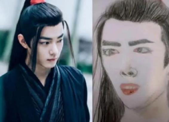 学渣美术生笔下明星素描：吴亦凡忍了，王一博肖战确定不是黑粉