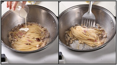 奶油蘑菇意大利面热量,奶油蘑菇意大利面条