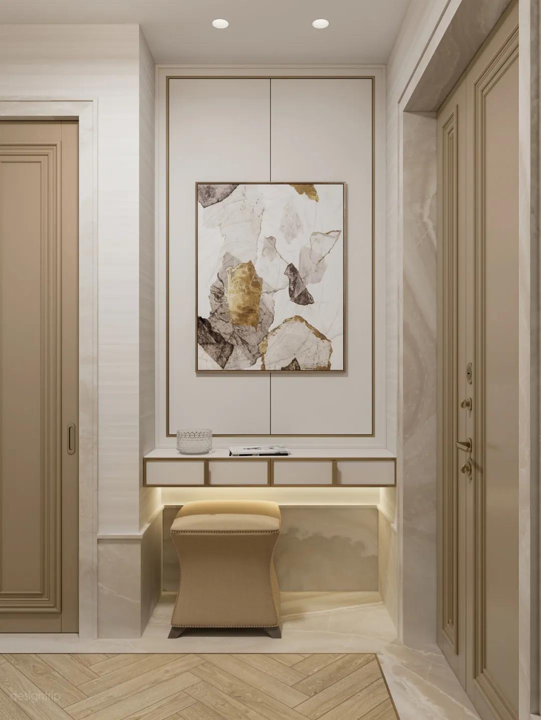 110平三居室简约风格装修,126平简约轻奢风格装修