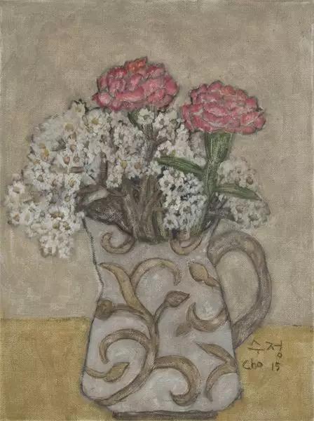 韩国女艺术家：卓秀英，画出来的雅致花草