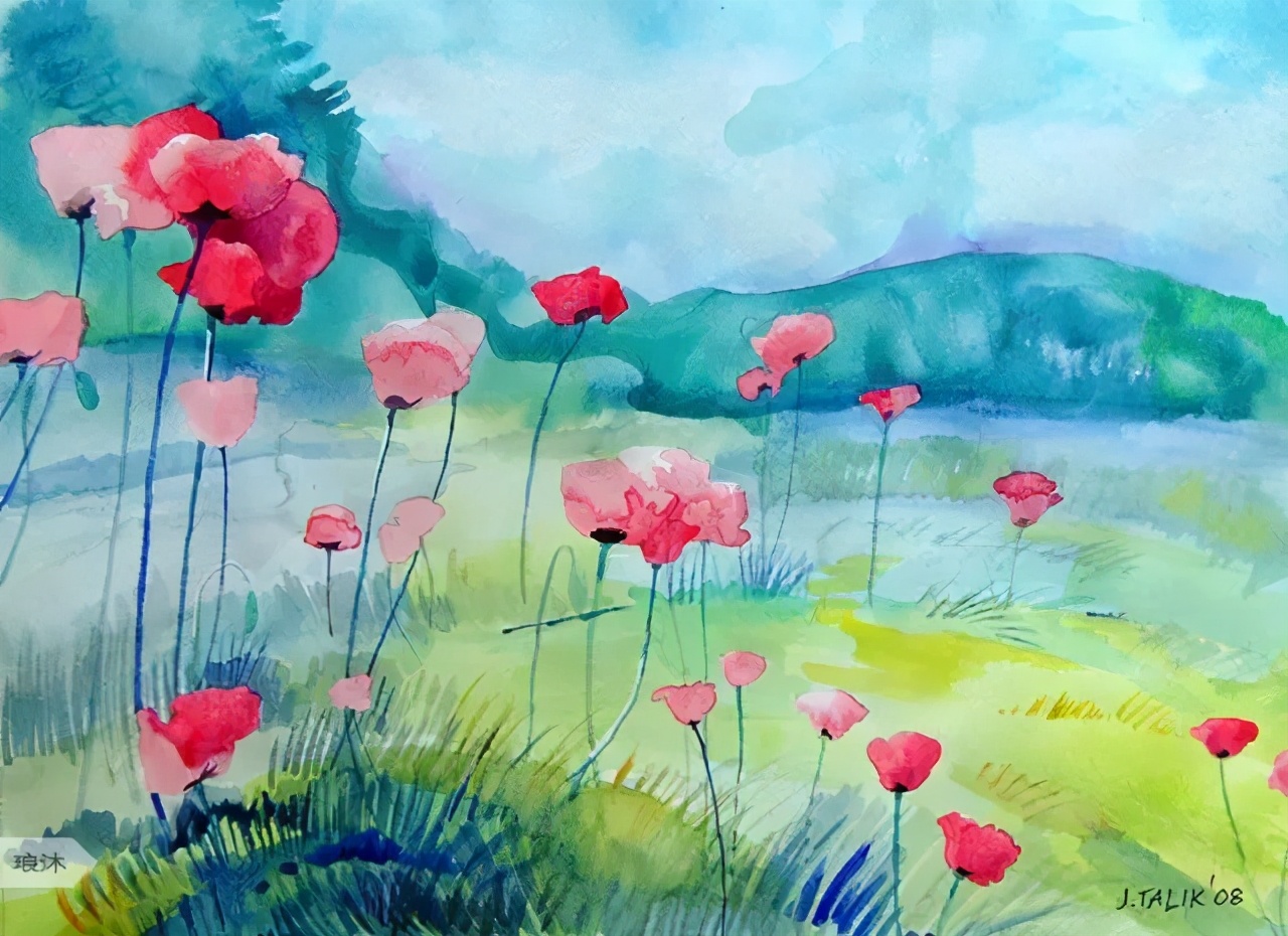 各种水彩风格大全,超喜欢水彩的通透肌理和淋漓酣畅