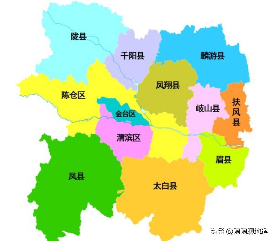 宝鸡市岐山县各镇分布图,宝鸡建成区面积多少平方公里
