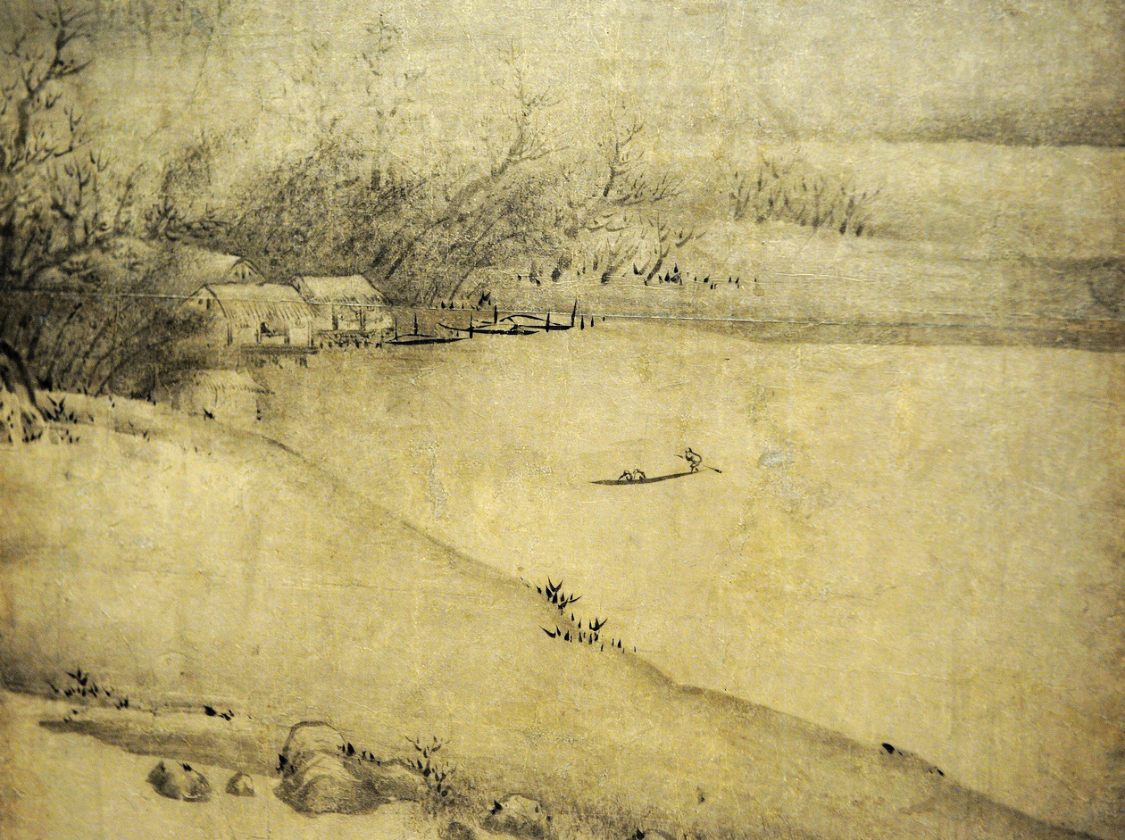 日本画家浮世绘一帆风顺风景画,日本画家张大千