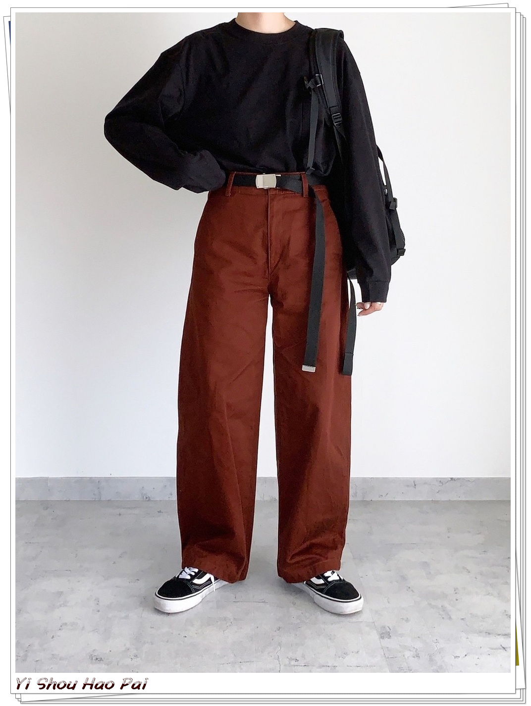 休闲帆布印花腰带怎么搭配,腰带也可以这样搭哦