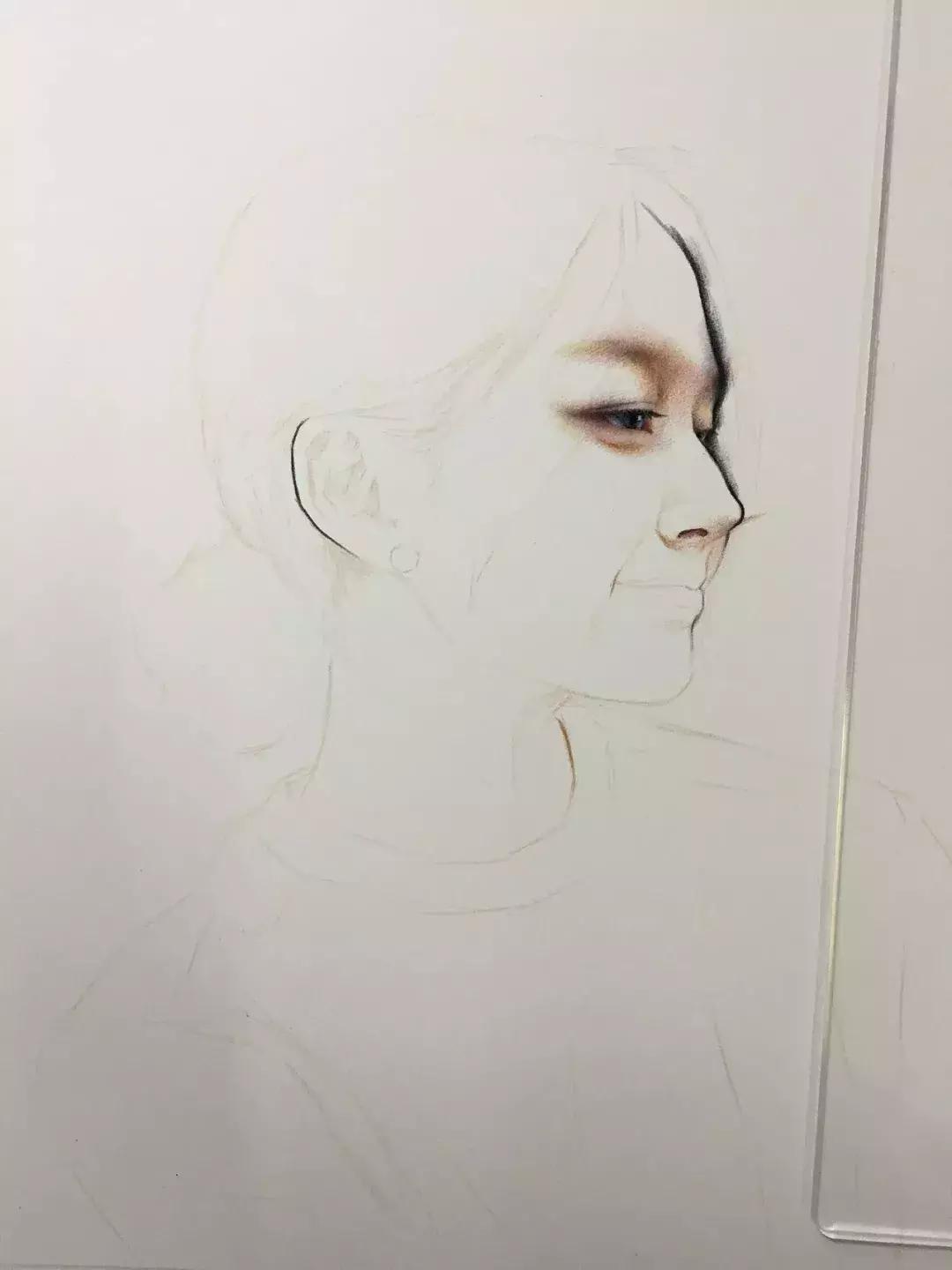 写实彩铅画,超好看素描画迪丽热巴