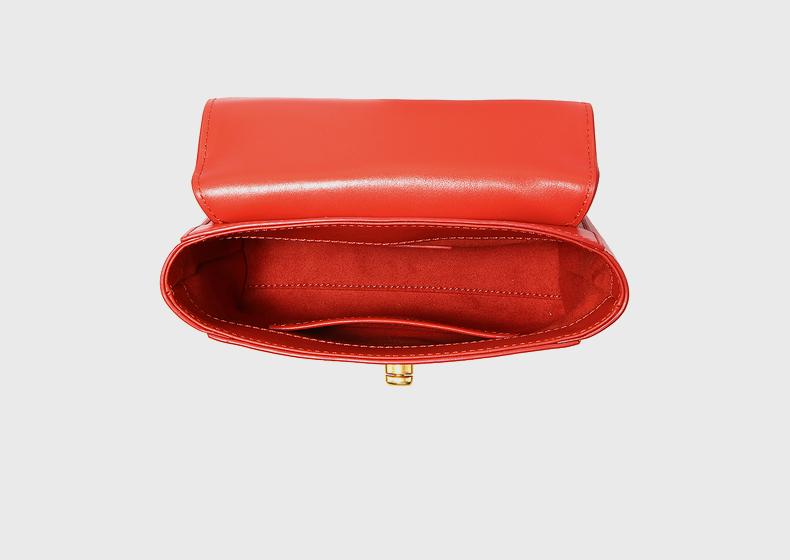 迪桑娜真皮单肩小方包价格,高端轻奢女包马鞍包大容量