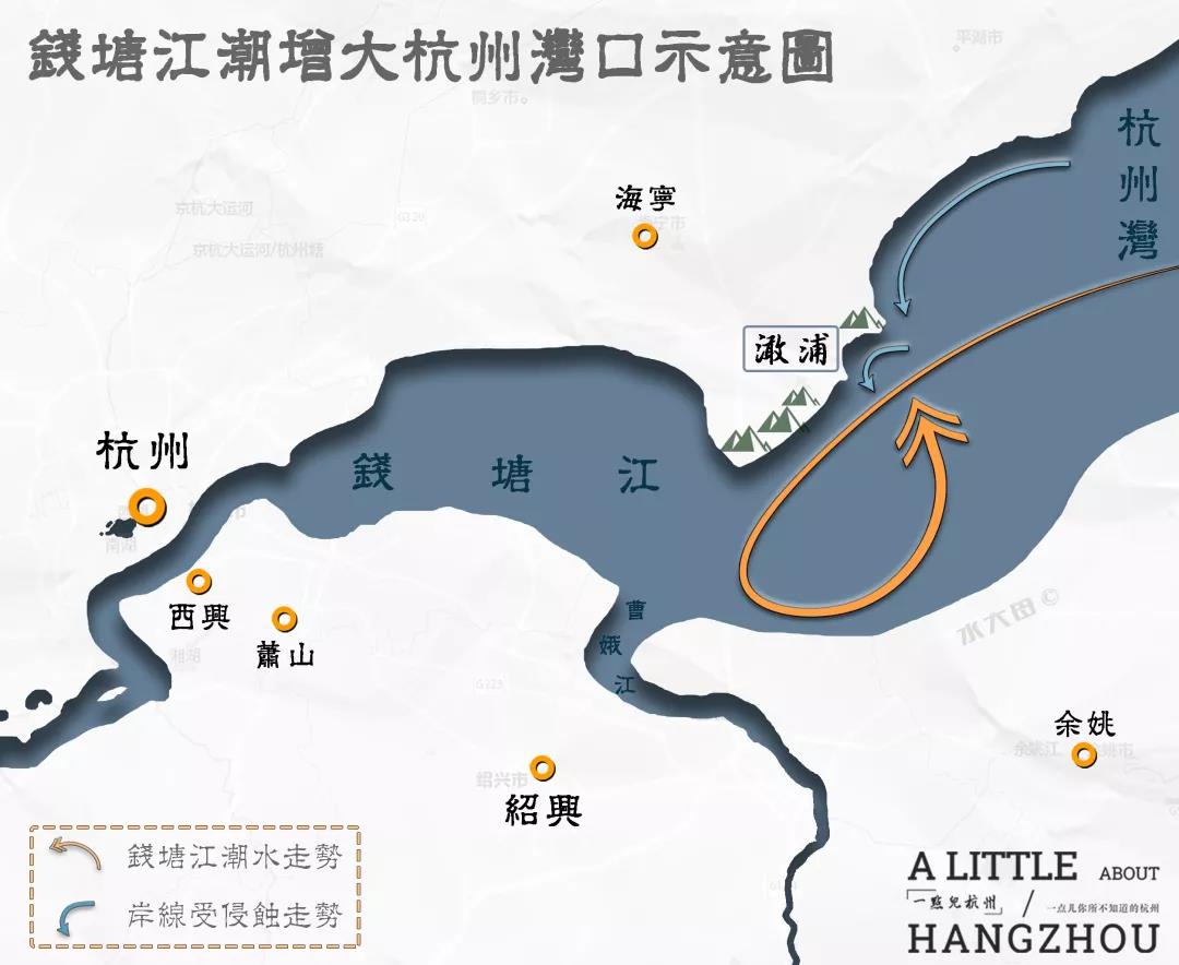 钱塘江从哪里开始变黄,钱塘江长大潮什么原因