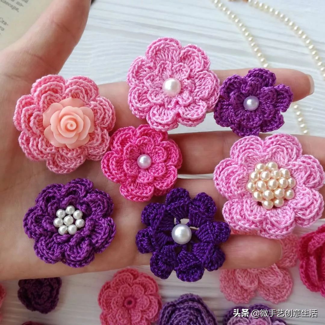 毛线编织小饰品教程五角星,纯手工编织手绳可爱蝴蝶饰品