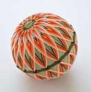 手鞠球穿插绣方法图解,手鞠球绣法