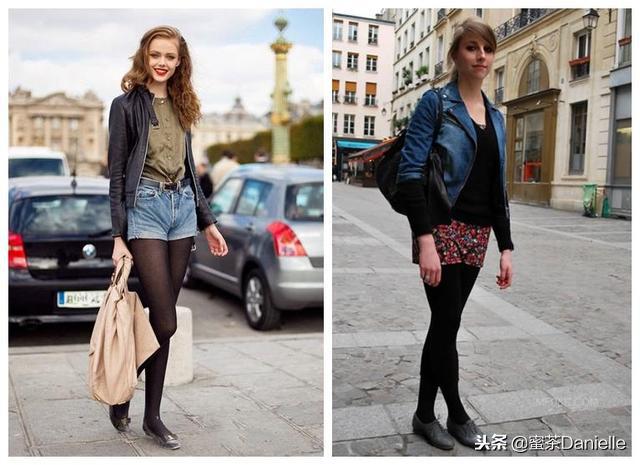 春季连裤袜穿搭,连裤袜怎么穿搭好看