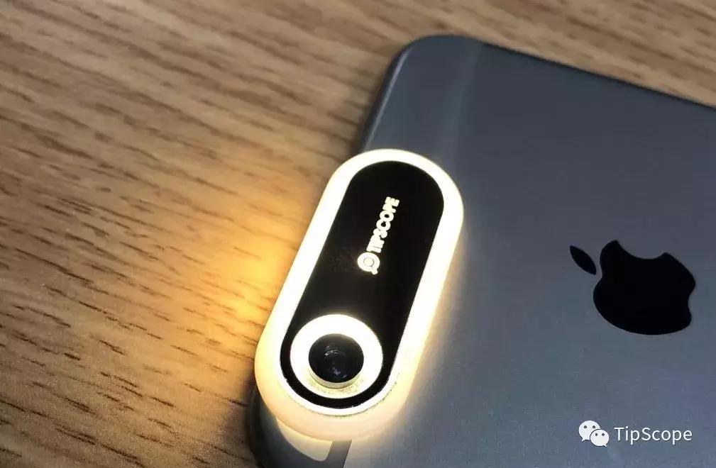 tipscope便携式手机显微镜,送给孩子的科学玩具