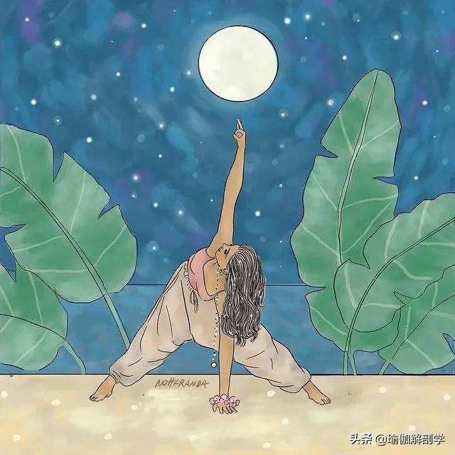 ins瑜伽漫画图片,瑜伽小人唯美漫画