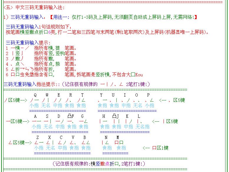 一个打字快超英文和五笔的纯形码