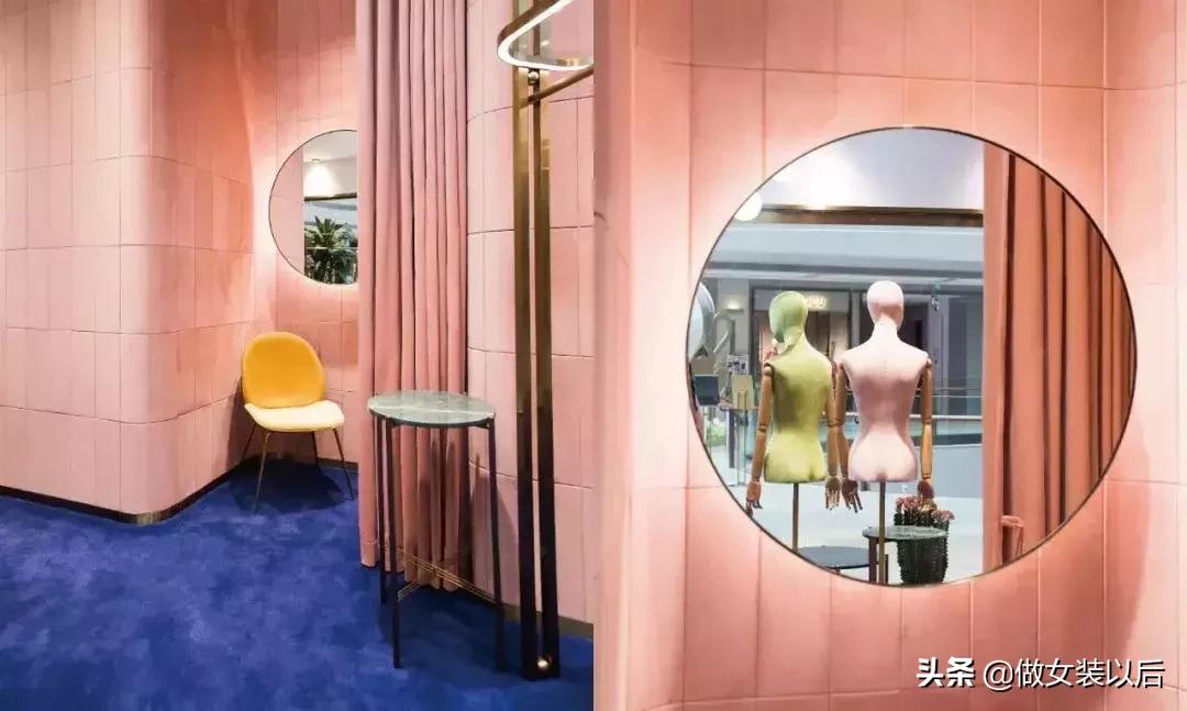 100平女装店陈列摆放效果图,女装陈列的八大原则和七大方法