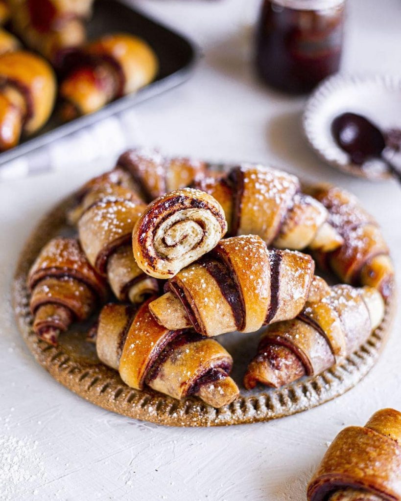 巧克力牛角包的制作过程,巧克力味的饼干制作方法