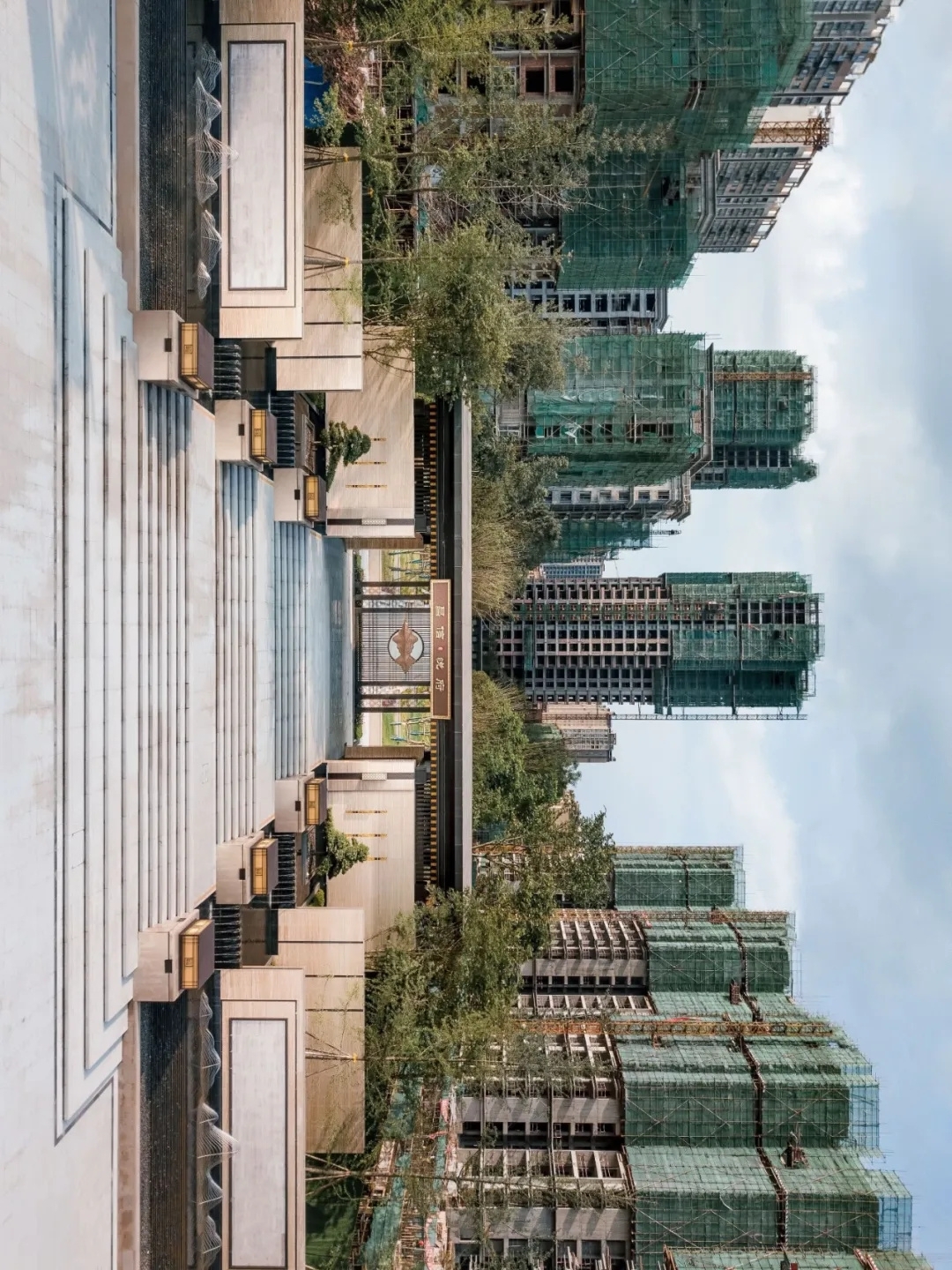 小区大门入口设计二（现代大气简约·新亚洲风格）