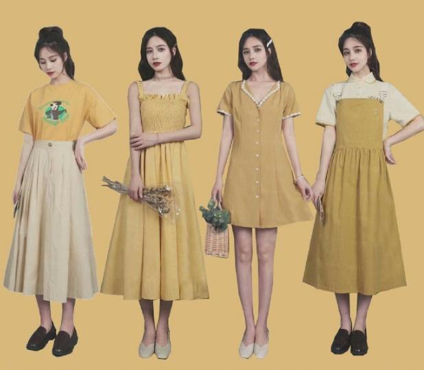 蓝色连衣裙扎着马尾辫,扎马尾辫穿什么裙子好看