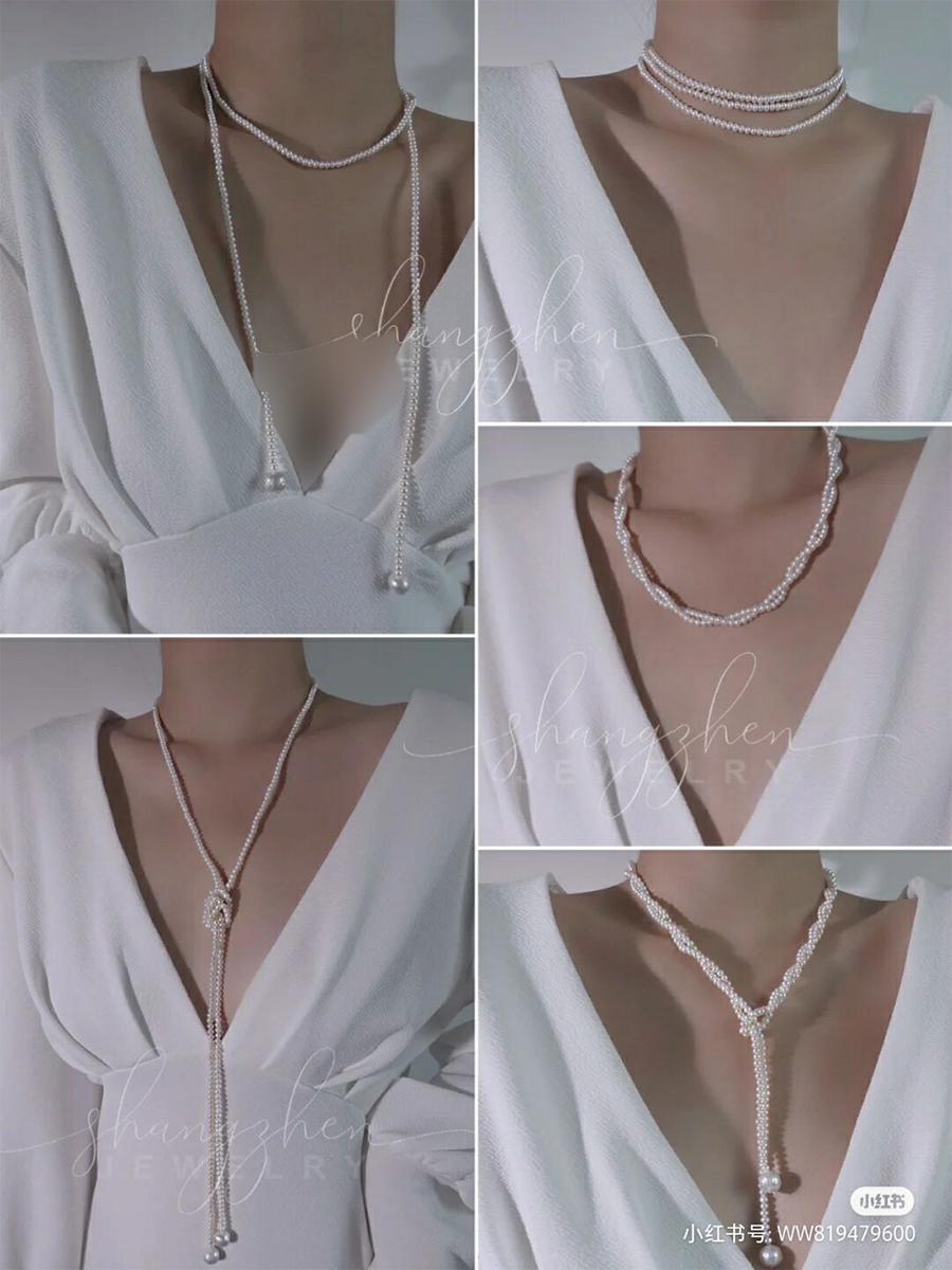 秋冬配毛衣项链选哪个颜色好看,冬天穿毛衣如何戴金项链