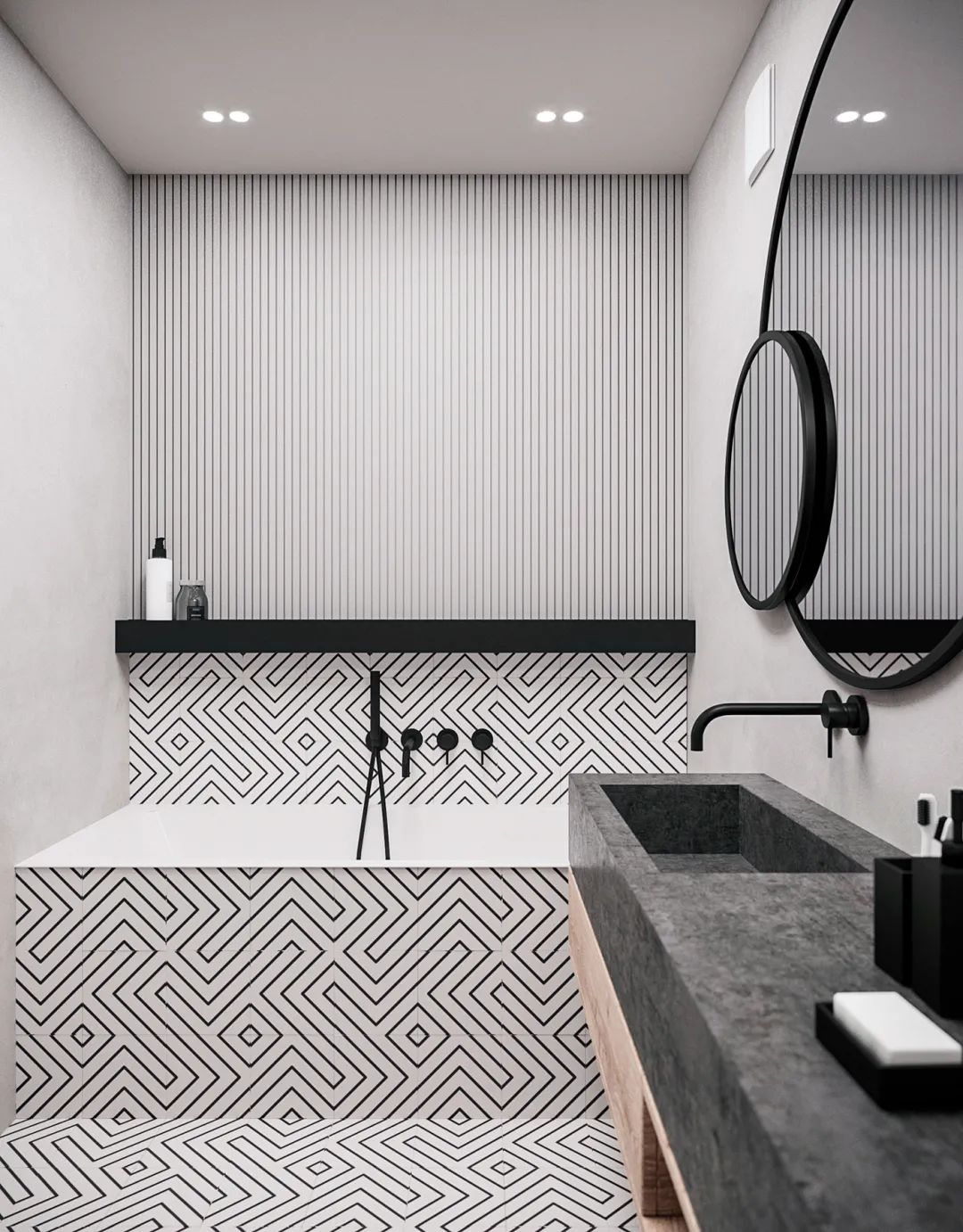 现代简约风格高级感植物,黑白灰现代简约风格绿植搭配