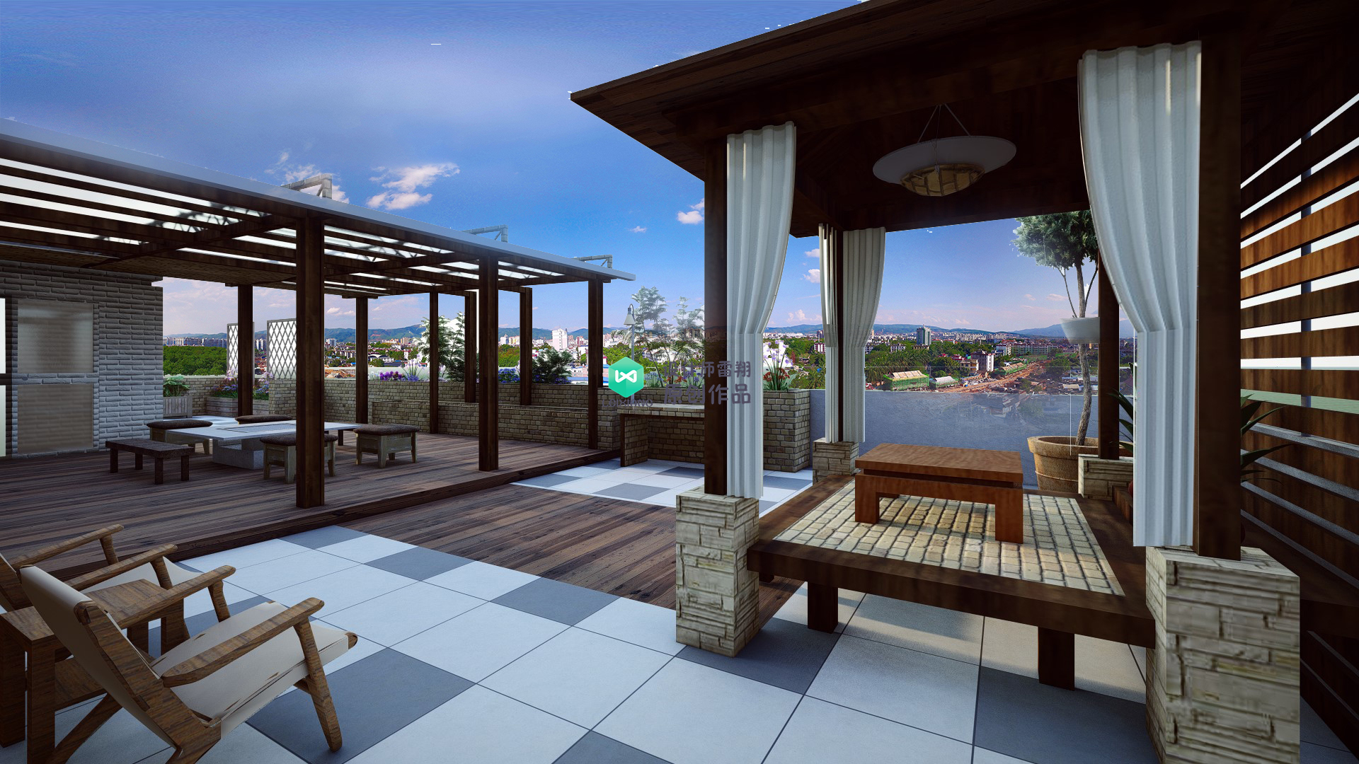 庭院凉亭设计,庭院景观凉亭制作过程