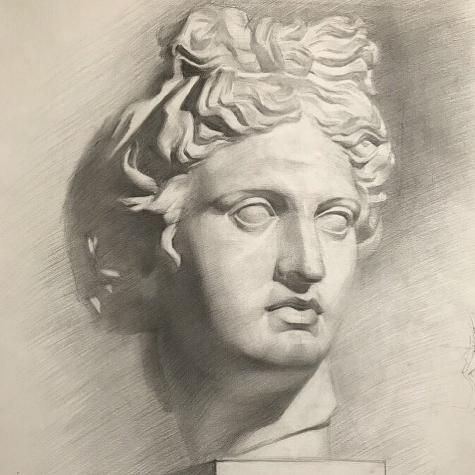 石膏头像大卫素描教程步骤,小卫石膏头像素描教程完整版