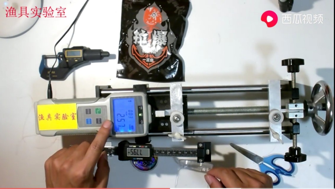 各品牌鱼线测试,本汀鱼线和美人鱼鱼线