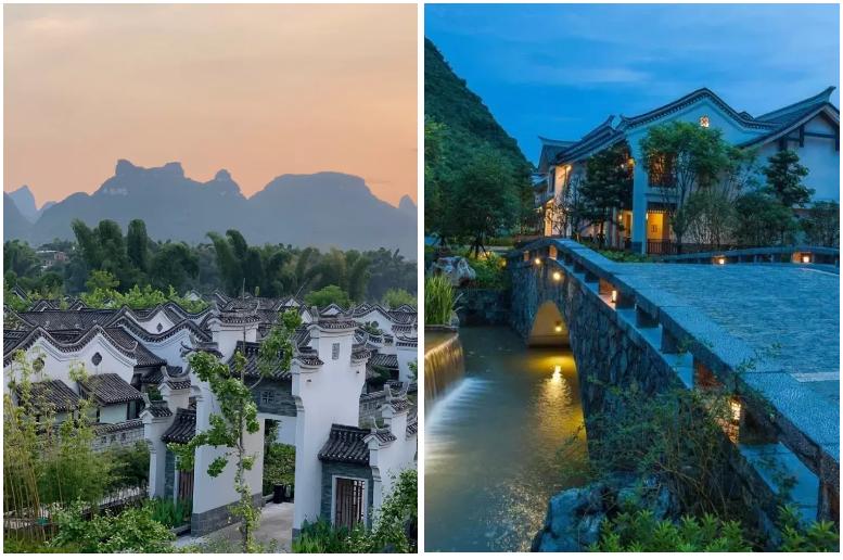 广西阳朔又一顶奢酒店，潺潺流水，久违的隔世风景，美得像一个梦