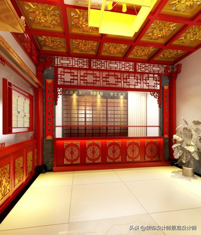 50平米禅意中医养生馆设计图,中医养生理疗会所设计