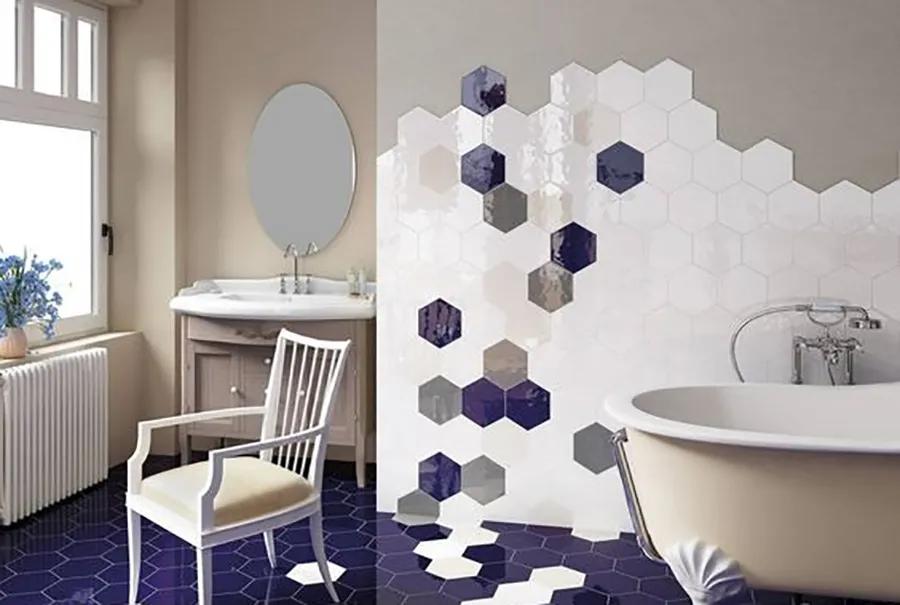 4平米卫生间瓷砖600*1200直贴效果,卫生间400*800深灰色瓷砖腰线效果