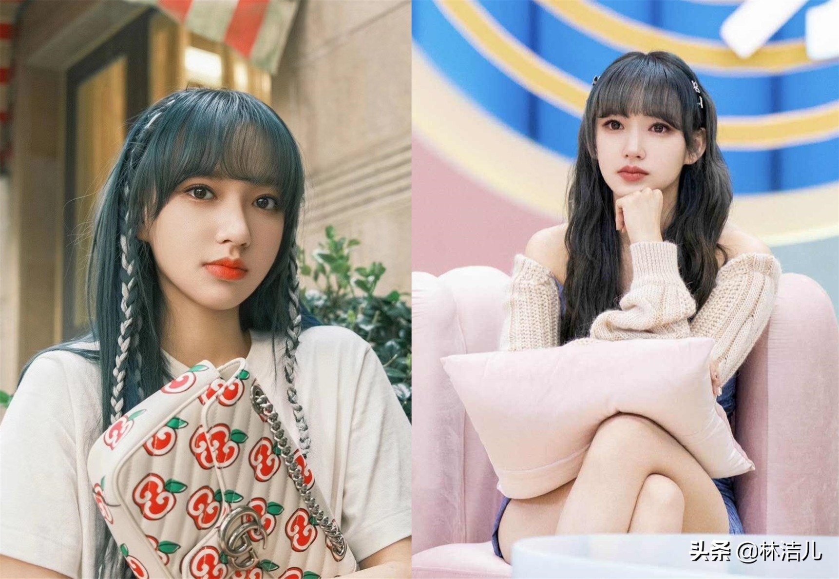 无论什么发型都好看,不管什么发型都掩盖不了你的美