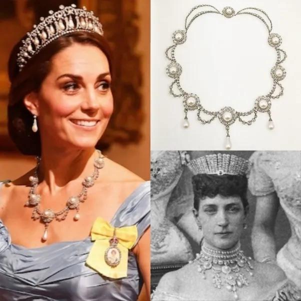 凯特王妃戴过戴安娜的什么珠宝,凯特王妃佩戴女王珠宝