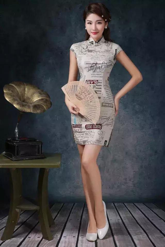 新中式旗袍图片大全,惊艳新中式旗袍