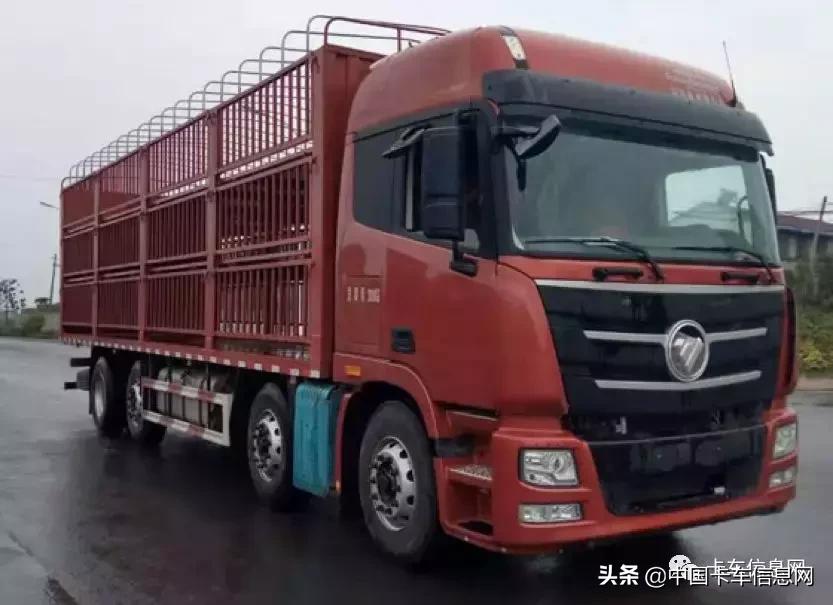 欧曼国五牵引车新车,15年欧曼9.6高栏350马力